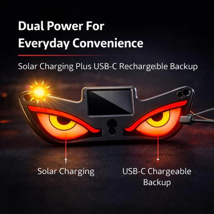 Solar Devil Eyes LED Car Light