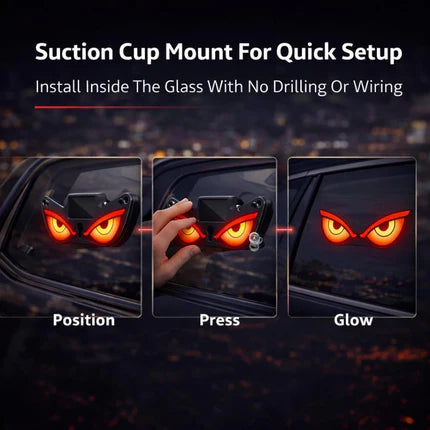 Solar Devil Eyes LED Car Light