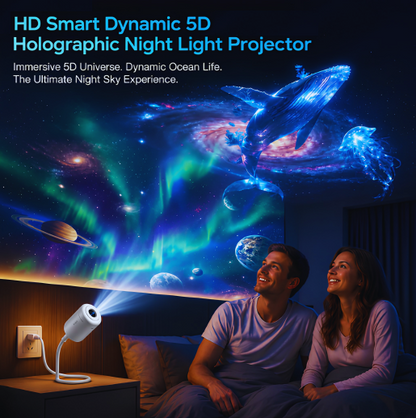 Holographic Night Light Projector & Ambient Lamp